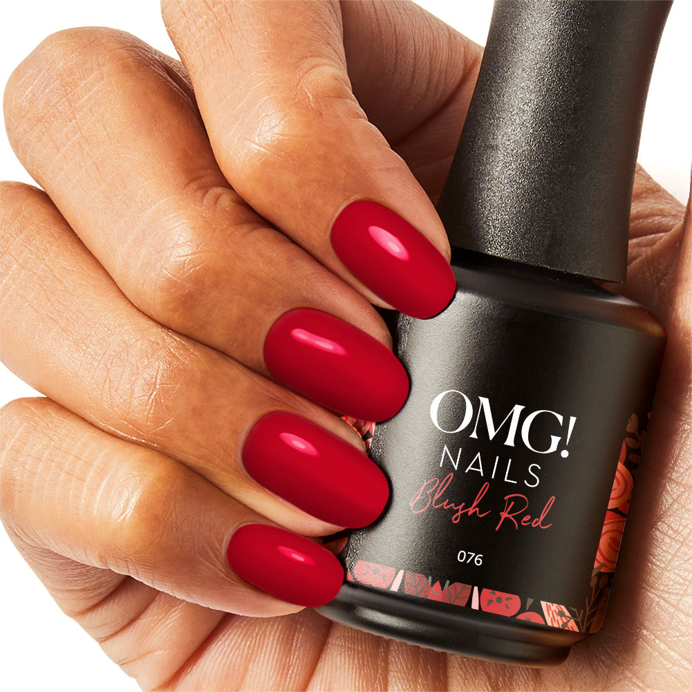 Errötender roter Gel-Nagellack